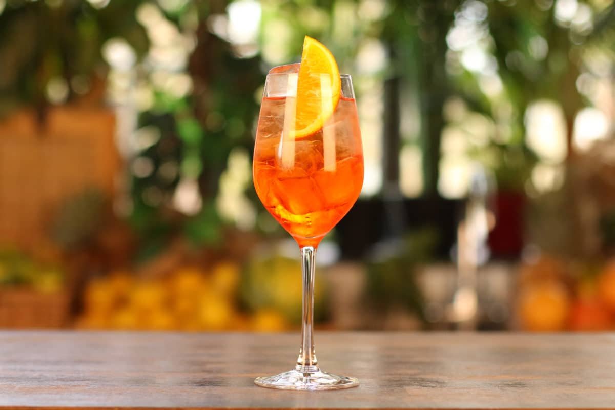 Aperol Spritz šampano piramidė